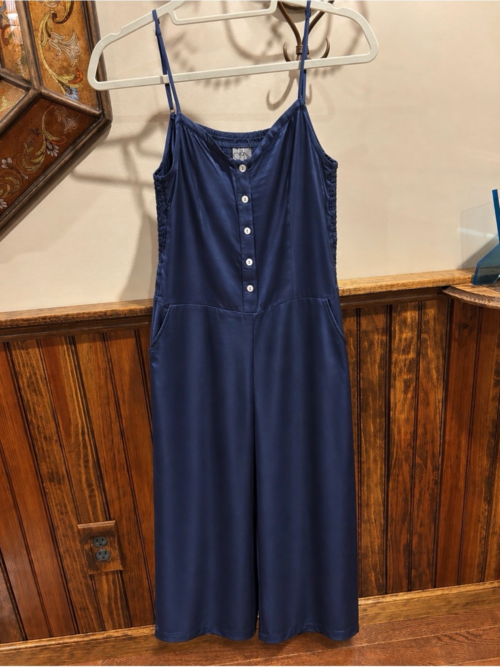 Chaser Navy Button-Front Top